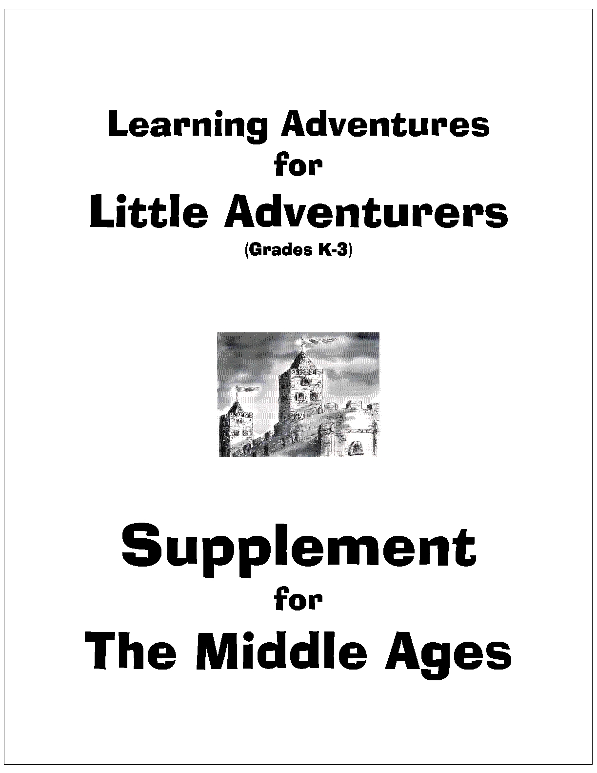 Cover page - Little Adventures - Middle Ages_1