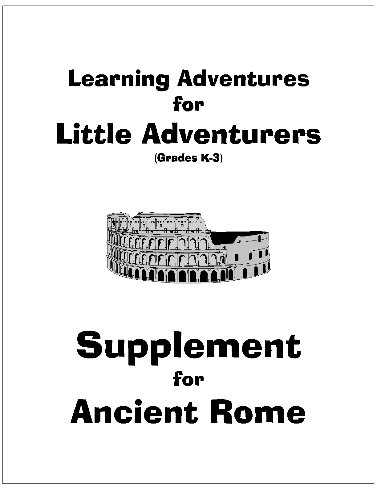 Cover page - Little Adventures - Rome_1