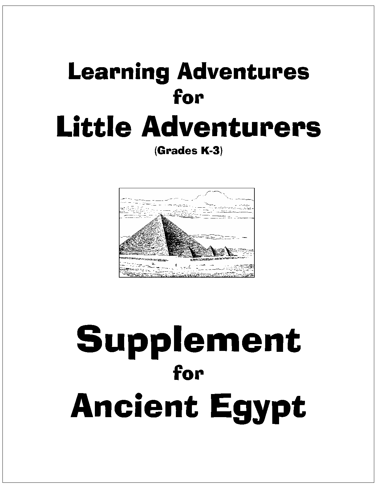cover page - Little Adventures - Egypt_1